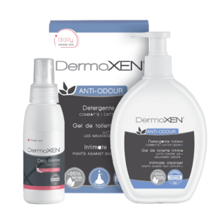 Dermoxen Anti-Odour ja Soft Cool -intiimihoitosetti hajujen hallintaan, raikkauteen ja päivittäiseen mukavuuteen